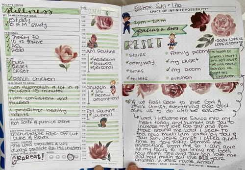 Customer photo review of Daily Planner - Undated - Rabbit Moon Ivory