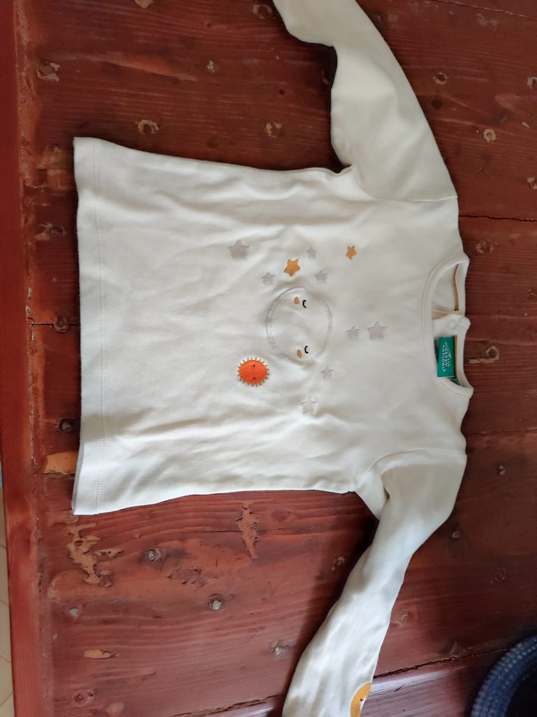 Customer photo review of Over The Moon Applique Long Sleeve T-Shirt