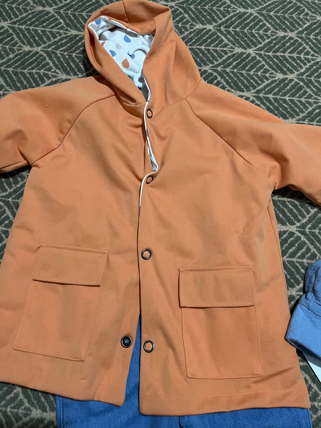 Customer photo review of Kapüşonlu Organik Pamuklu Bebek Yağmurluğu Copper