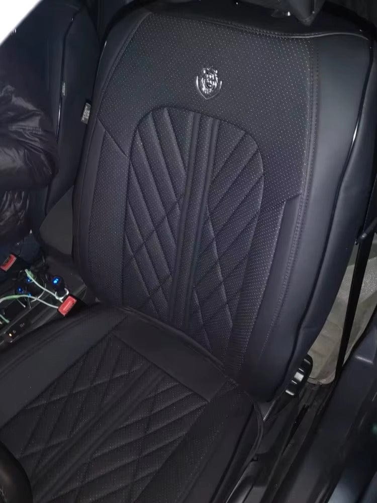 Customer photo review of Grey & Black Seat Cover