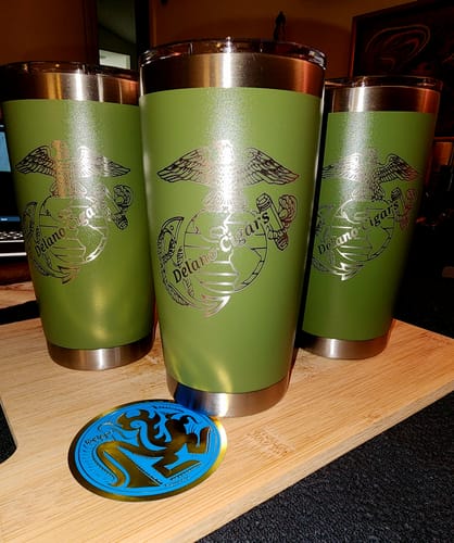 Customer photo review of (6 Pieces) Custom Laser Engraved - 20oz Tumblers