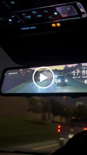 Customer photo review of WOLFBOX G900Pro 12MP WiFi Touch Screen Rear View Mirror Dash Cam Smart Mirror