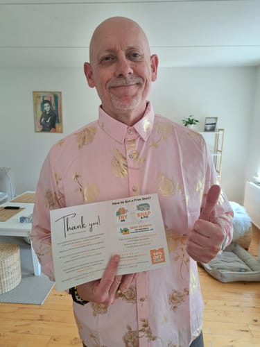 Customer photo review of Chemise décontractée à manches longues et boutons pour homme, imprimé floral rose