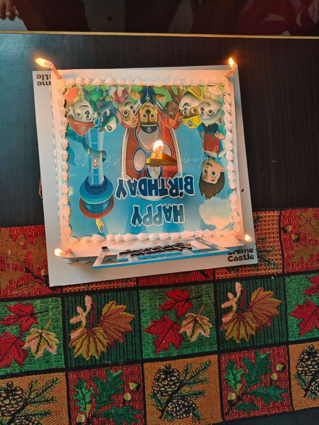 Customer photo review of Paw Patrol Photo Cake