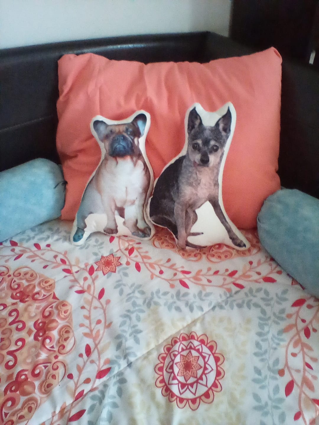 Customer photo review of Custom Pet Shaped Pillow that Look Like your Pet - ThePetPillow
