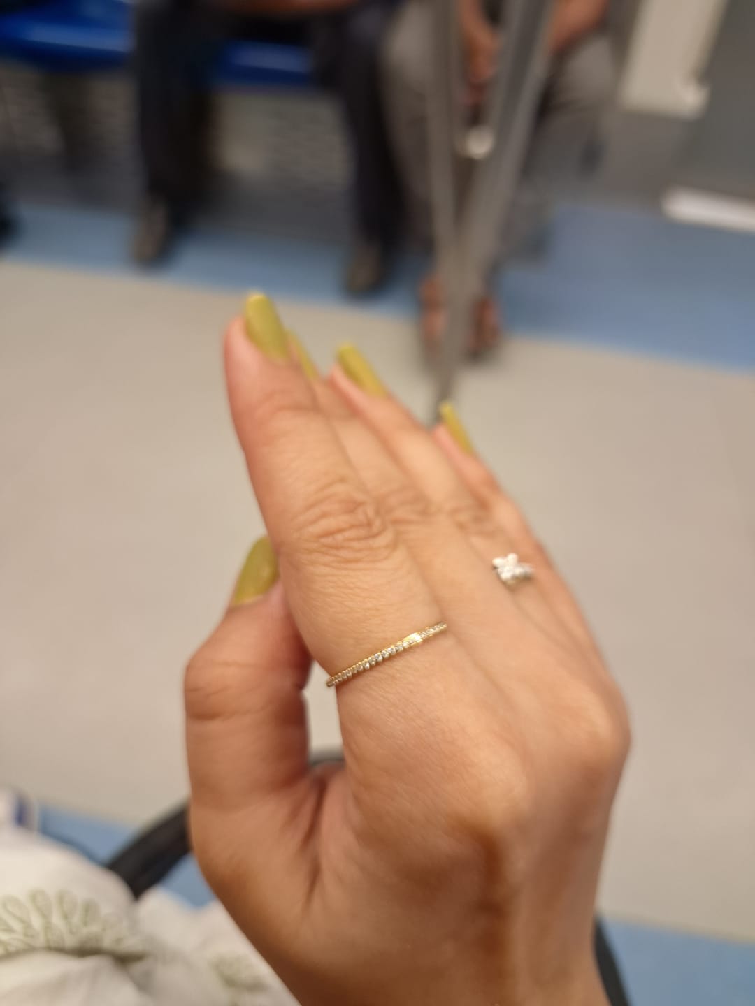 Customer photo review of Delicate Diamond Band