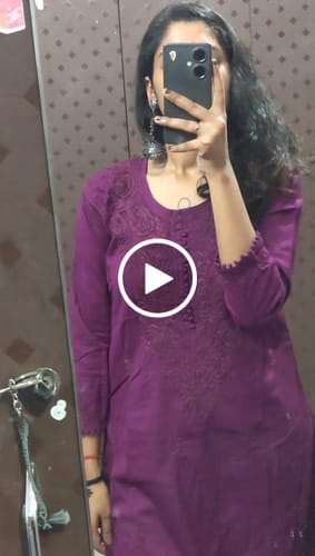 Customer video review of Gul Deep Purple Cotton Kurta