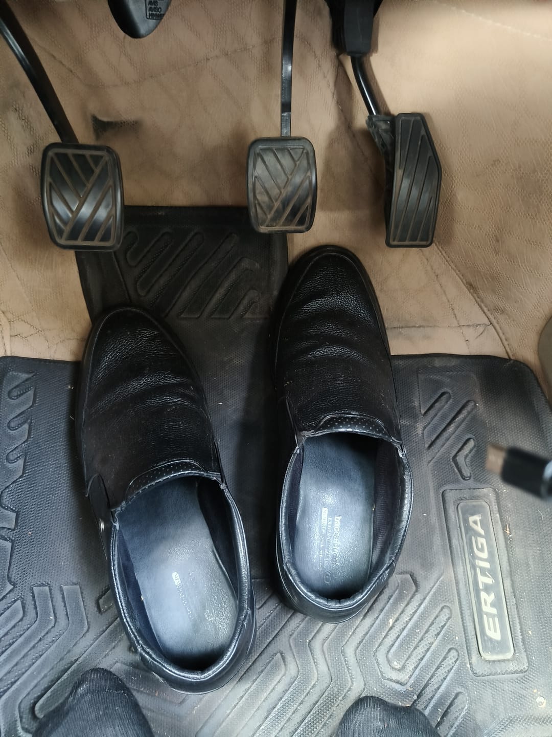 Customer photo review of Bacca Bucci Leather Office Slip-ons Formal Shoes | UK- 06 to 14