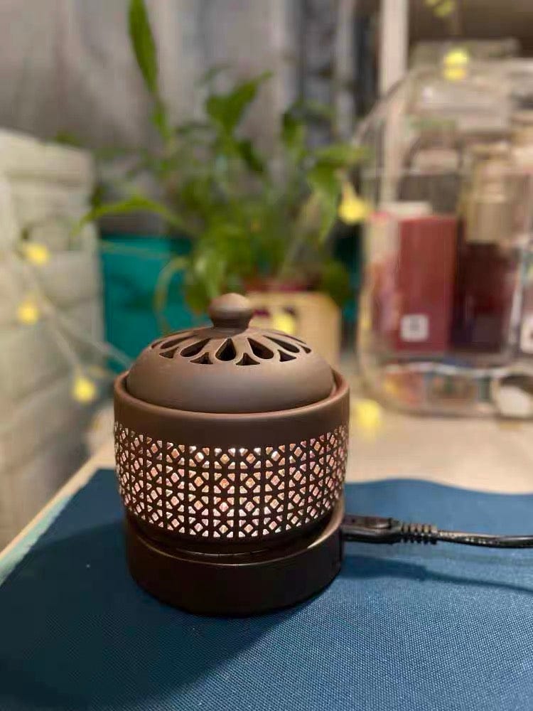 Customer photo review of Electric Oil Incense Powder Burner With Light