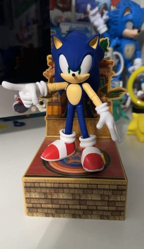 Customer photo review of Modern Sonic 6" Collectors Sonic the Hedgehog Figure by Jakks Pacific