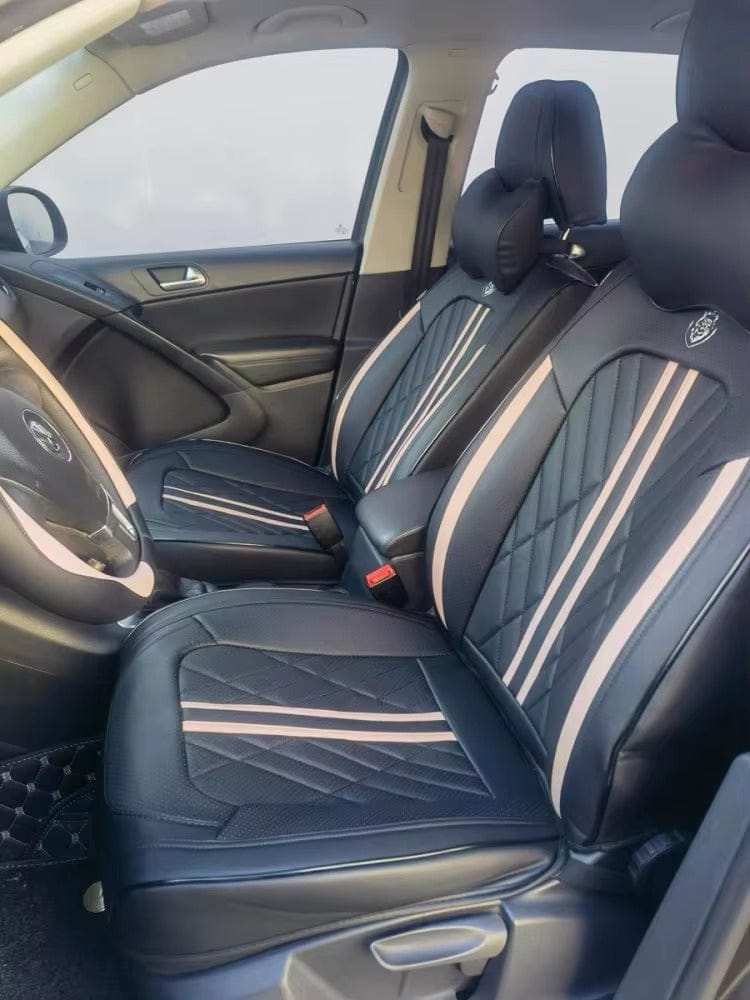 Customer photo review of Red Black Seat Cover