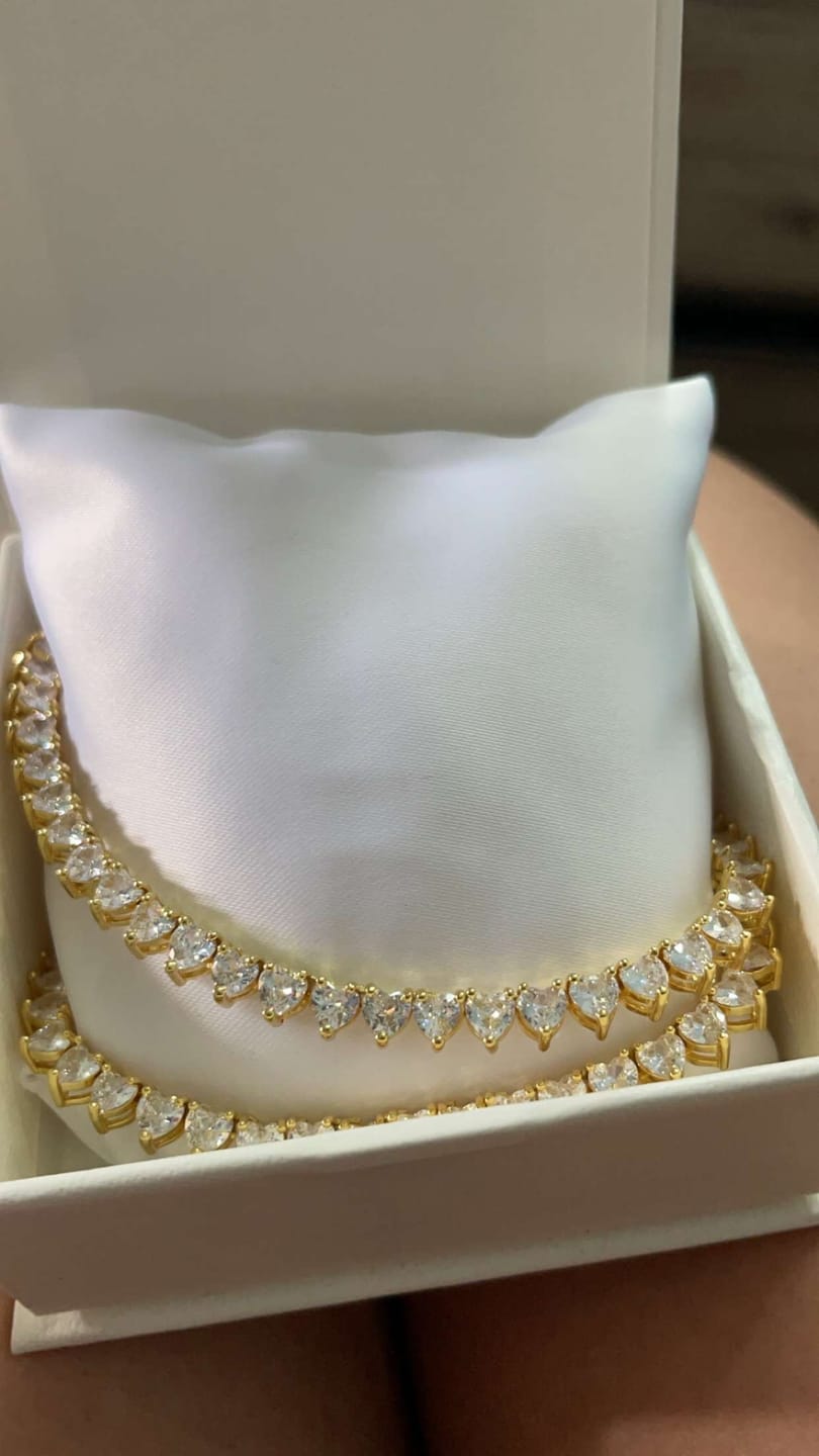 Customer photo review of Tyla Necklace Gold