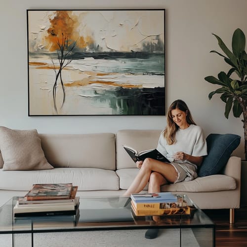 Customer review photo for COLORFUL PAINTING #CA118