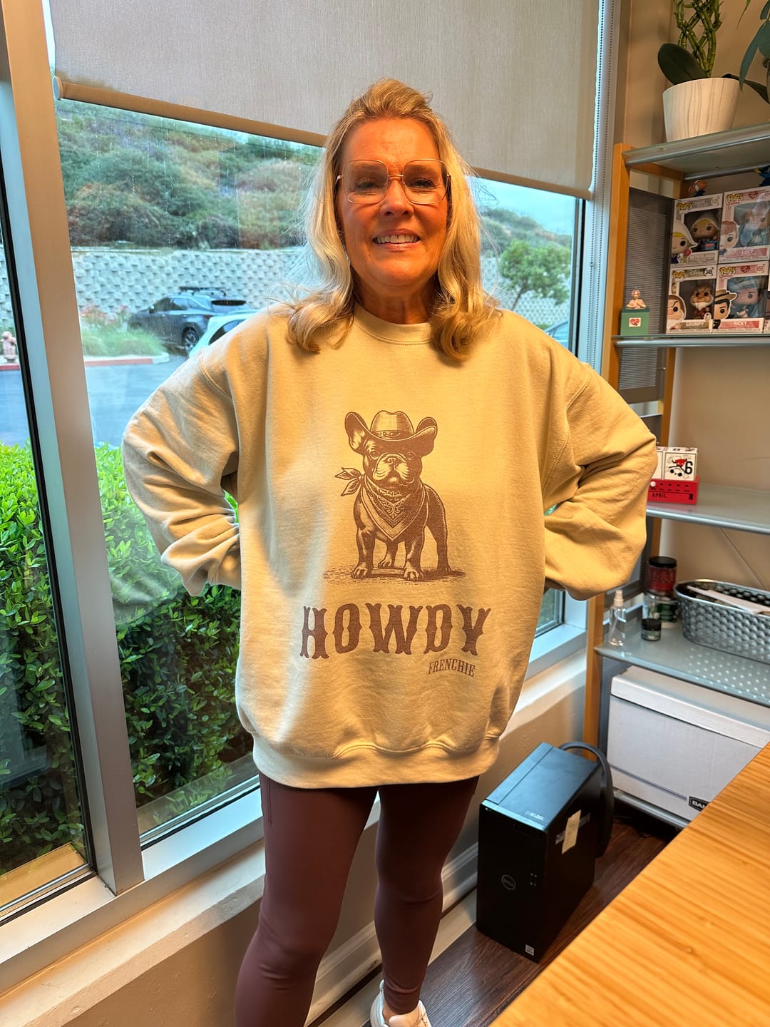 Customer photo review of French Bulldog Howdy Sweatshirt