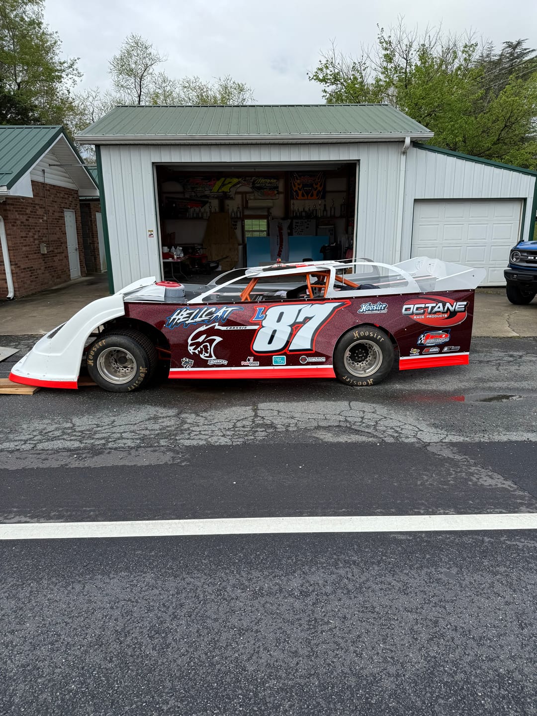 Customer photo review of Red Forged Carbon Fiber Vinyl Wrap