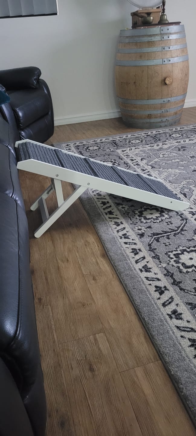 Customer photo review of PaWz Adjustable Dog Ramp