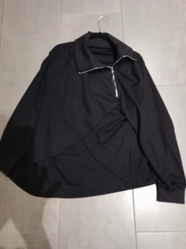 Customer photo review of High Collar Loose Long Sleeve Sweatshirt