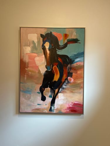 Customer review photo for Contemporary Horse Art #HA002