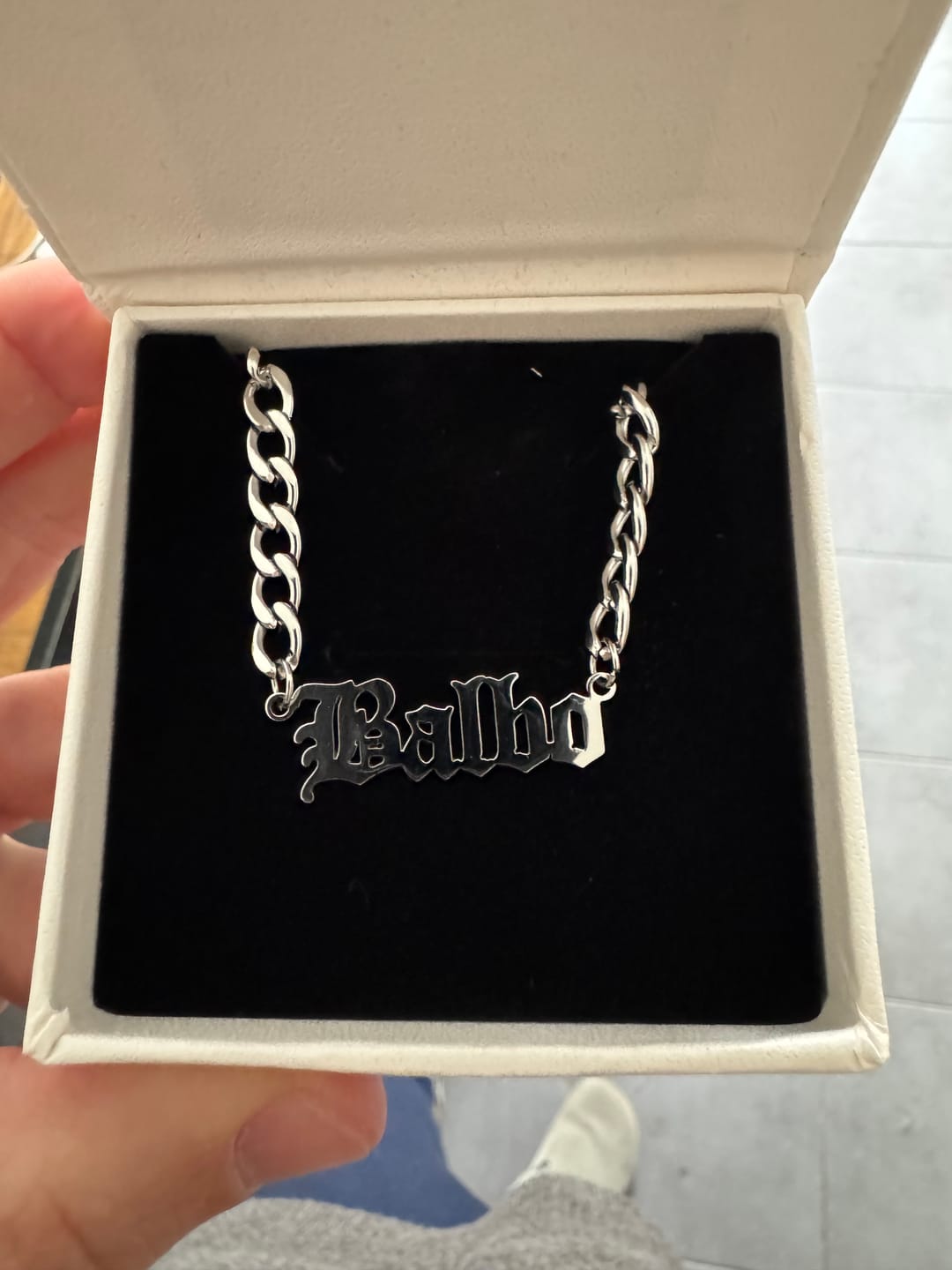 Customer photo review of Gourmetkette mit persönlichem Namen