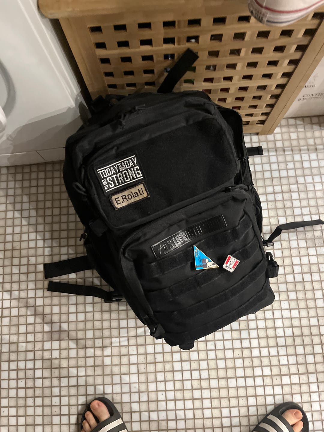 Customer photo review of Training Backpack 2.0, Black - Add Extra Patches