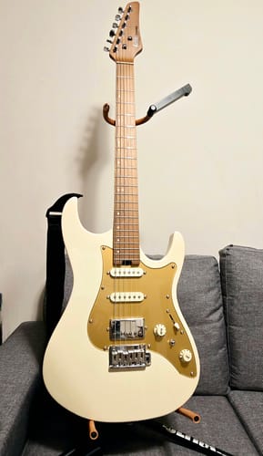 Customer photo review of Donner DST-550 ST 7-Tone Electric Guitar HSS Pickup Roasted Maple Neck