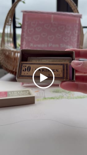 Customer video review of Vintage Label Stickers - Tickets