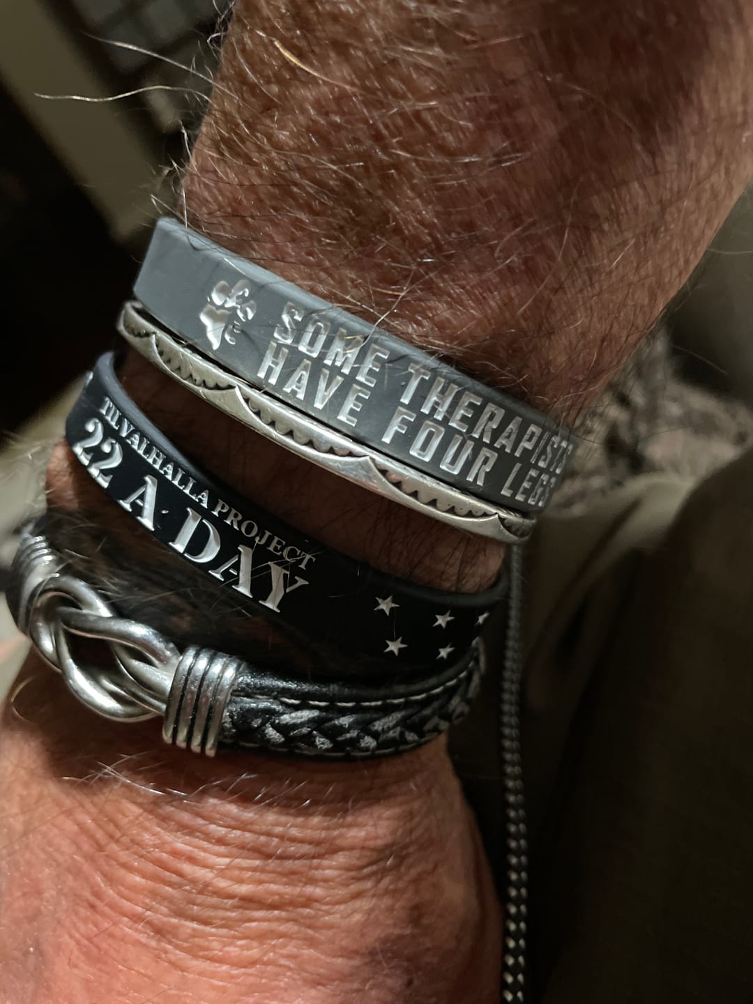 Customer photo review of Some Therapists - Silicone Bracelet