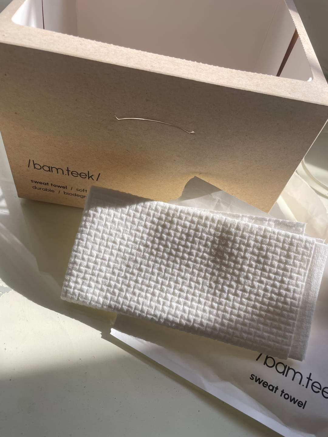 Customer photo review of Sweat Towel