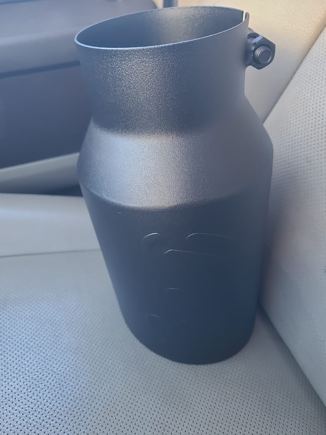 Customer photo review of Universal 4 to 6" Dirty Stainless Exhaust Tip (DDC-EXH-A055)