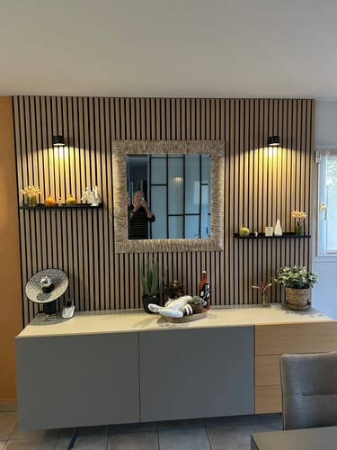 Customer photo review of Panneau acoustique en bois | Chêne Naturel | De première qualité