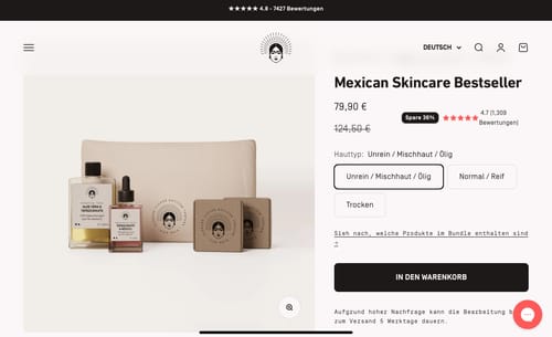 Customer photo review of Mexican Skincare Bestseller