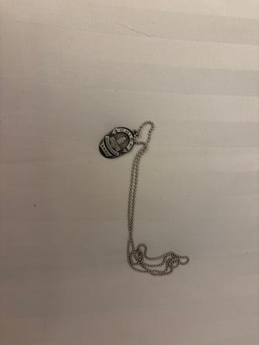 Customer photo review of LAPD Los Angeles Police Mini Chief Badge Solid Copper Necklace Pendant