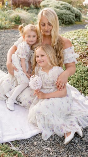 Customer photo review of Crinkled Chiffon Dress (Women) - Antique White