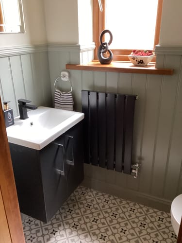 Customer photo review of Ryker 500mm Wall Hung 2 Door Vanity & Basin 1 - Soft Black