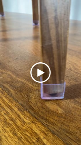 Customer video review of Rectangular Felt Silicone Chair Leg Protectors | Extra-Durable Chair Floor Protectors