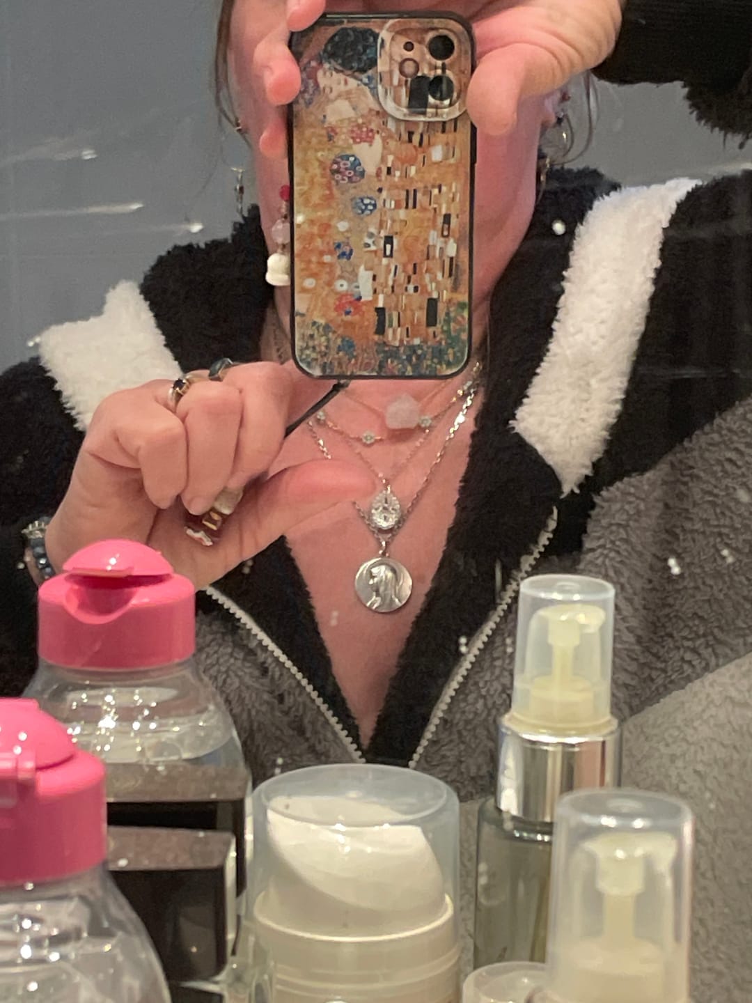 Customer photo review of Collier Quartz Rose Brut
