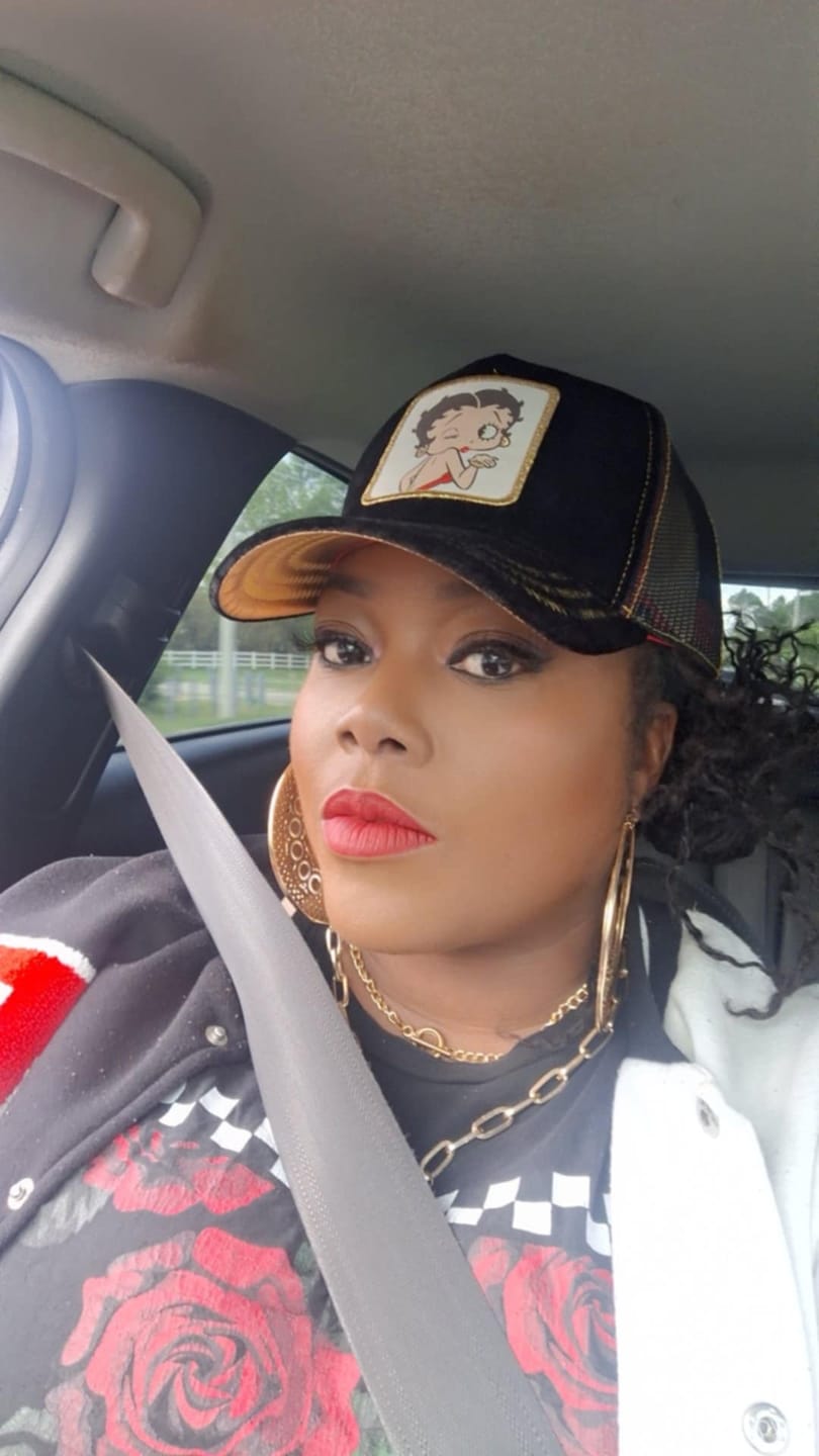 Customer photo review of OVERLORD X Betty Boop: Kissing Betty Trucker Cap