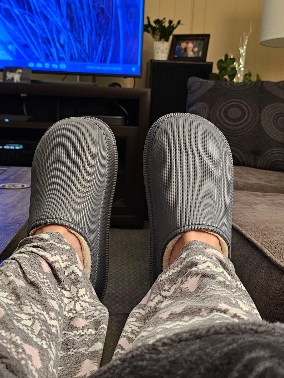 Customer photo review of Orthopedic Cushion Slides with Fur - Cloud Slides