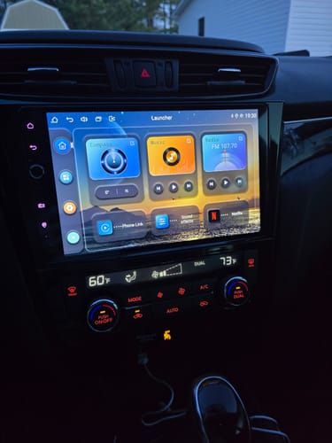 Customer photo review of Nissan Rogue 2014-2023 — Premium 10.1” Carplay & Android Auto Head Unit