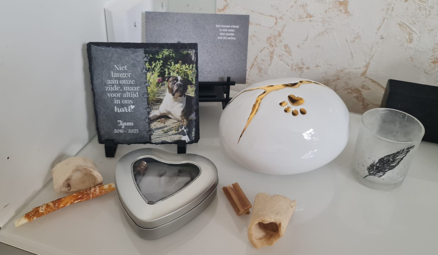 Customer photo review of Voor altijd in het hart - Gepersonaliseerde leisteen