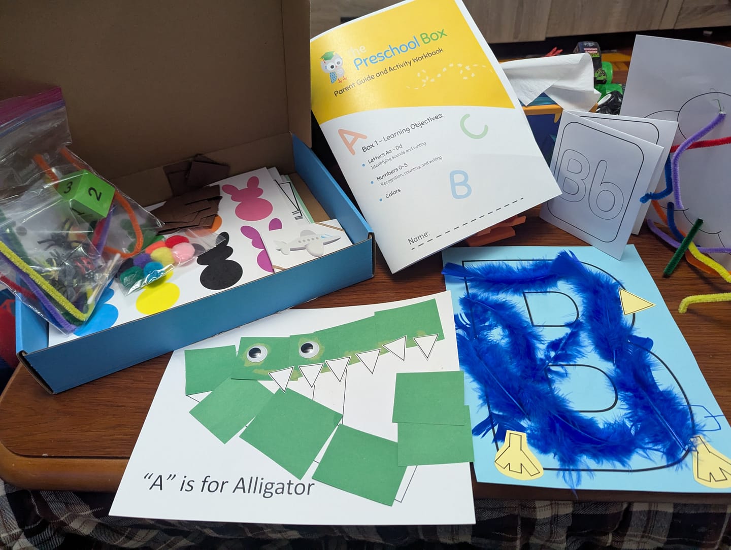 Customer photo review of The Preschool Box (3 Month Pack)