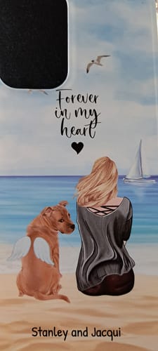 Customer photo review of Together with my pet - Personalised Phone Case
