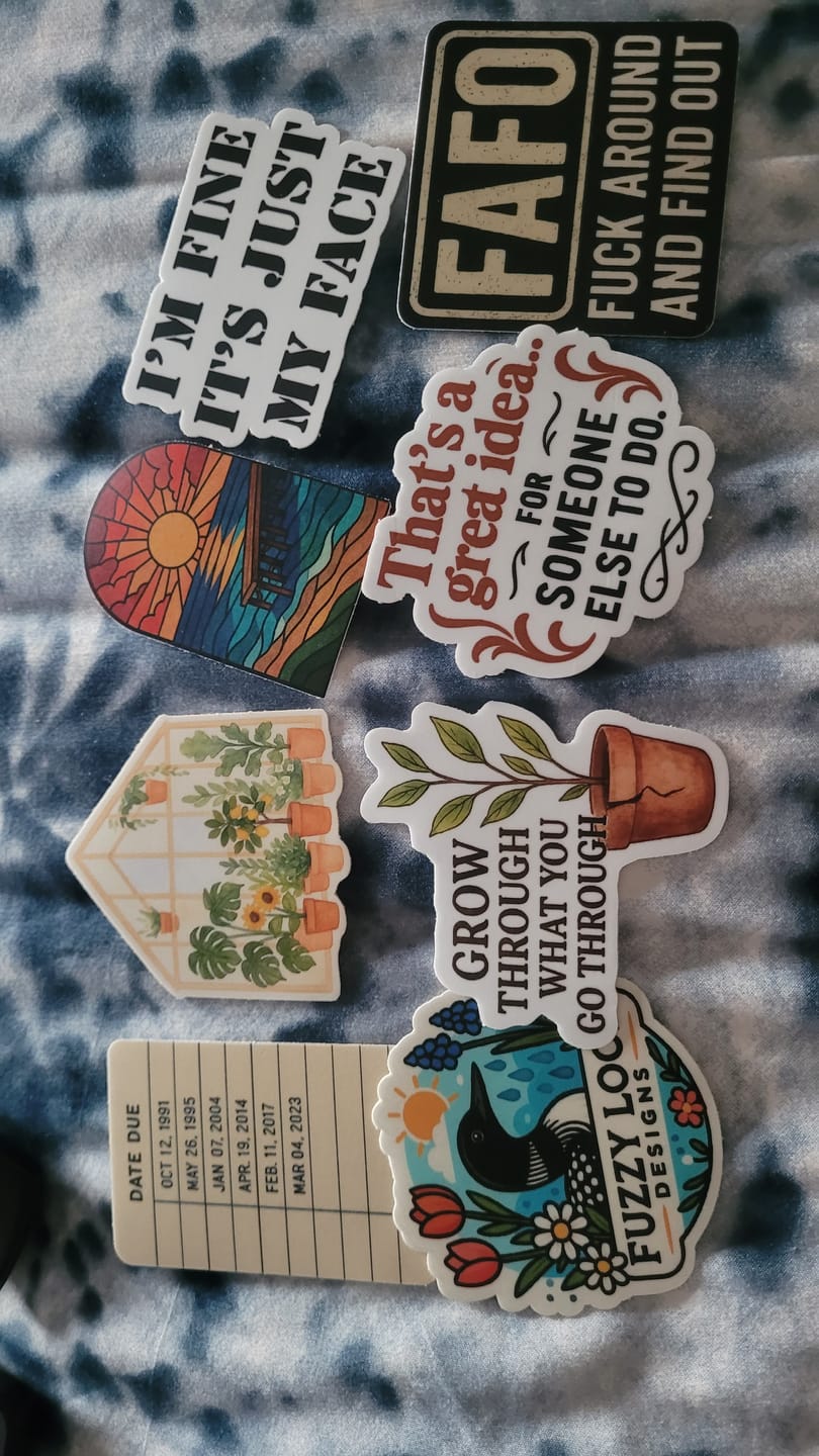 Customer photo review of STICKER CLUB | Monthly Sticker Subscription
