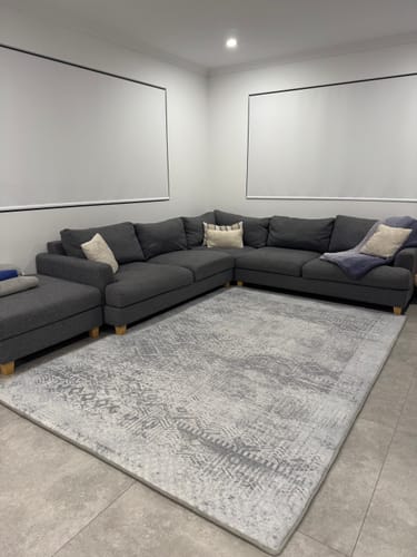 Customer photo review of The Mellow Mat v2® Designer Print | Silver Mist (Soft Touch Sensory Tatami Rug) PR01