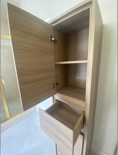 Customer photo review of Saggia Linen Cabinet