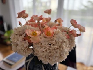 Customer photo review of Grande Hortensia (5 tiges) - Crème