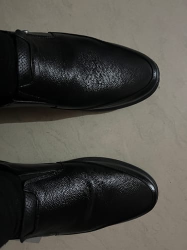 Customer photo review of Bacca Bucci Leather Office Slip-ons Formal Shoes | UK- 06 to 14