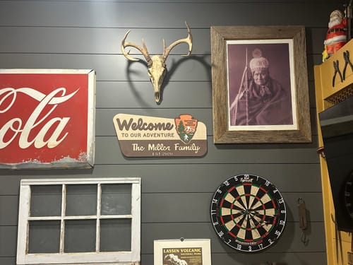 Customer photo review of 3D National Park Service Family Name Welcome Sign (Yeti Design)