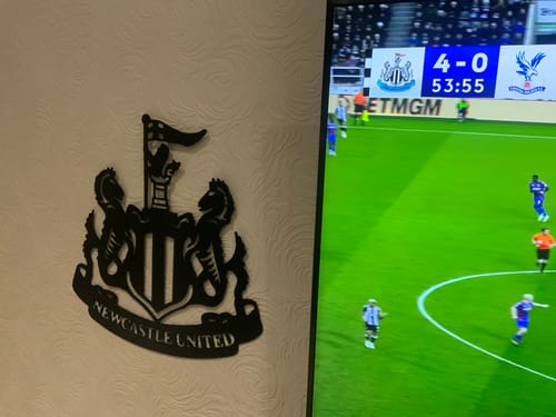 Customer photo review of Newcastle United F.C. Crest Metal Wall Art