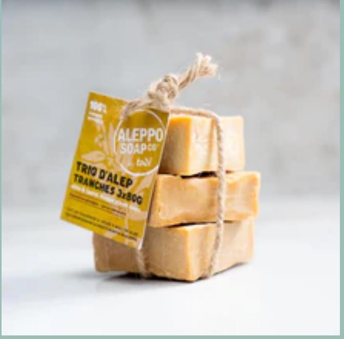Customer photo review of Olive & Laurel Aleppo Sliced Soaps (3 x 80g)
